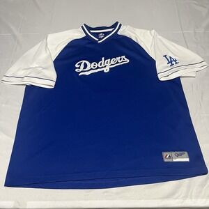 LA Los Angeles Dodgers Majestic Blue Jersey MLB Stitched Mens XL